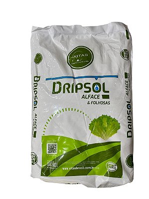 Fertilizante Dripsol Alface Folhosa 08-09-34 Hidroponia 25kg