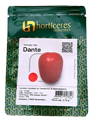 Tomate Híbrido Dante Horticeres 1000 Sementes