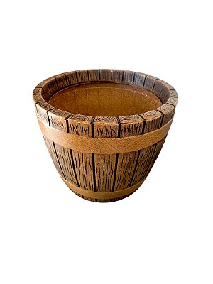 Vaso Decorativo Tina S/Furo Cônico 34cm Envelhecido Resistente UV