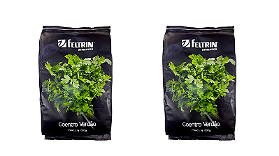 2 Unidades Sementes De Coentro Verdão Feltrin - 500 Gramas