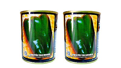2 Unidades Semente De Pimentão Blocky Verde Yolo Wonder Feltrin 100g