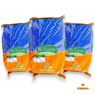 Kit 3 Pacotes Semente De Milho Verde Híbrido Robusto 5kg Cada