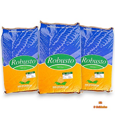 Kit 3 Pacotes De Semente de Milho Hibrido Robusto - Alto Rendimento