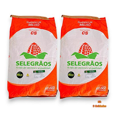 Kit 2 Un. Semente Milho Verde 18kg CS 3663 - Ideal para Lavouras