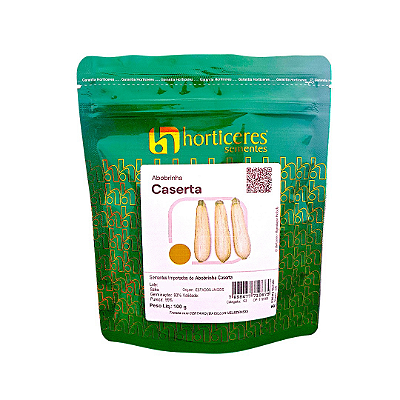 Sementes Abóbrinha Italiana Caserta 100G Horticeres Cíclo Rápido