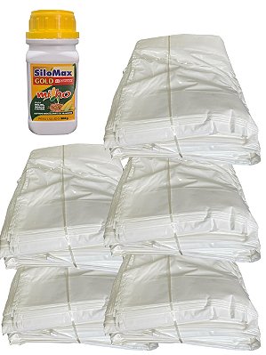 500 Sacos de Silagem Material 100% Virgem + 1 Inoculante 200 Gramas