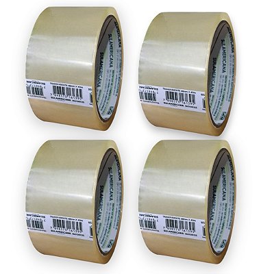 Kit 8 Fitas Transparente 48x40m Sulamericana - Para embalagens
