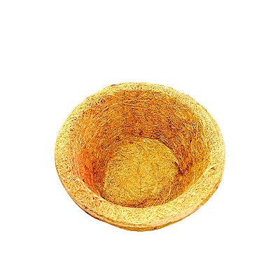 Vaso De Fíbra De Coco Pequeno 19Cm Eco E Ponto Para Folhagens
