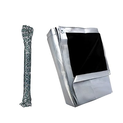 3X2 Lona Cobre Fácil + 15m Corda 4mm Seda Trançada Arteplas