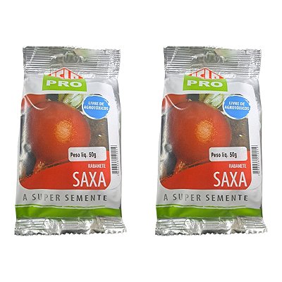 100g Sementes Rabanete Vermelho Saxa Isla - Alta Germinação