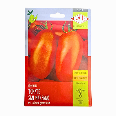 Sementes 3g Tomate San Marzano Isla Ideal para Horta Caseira