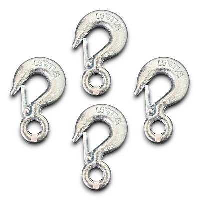 4 Ganchos Forjados Starfer 500kg – Uso Industrial e Doméstico