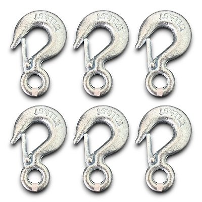 6 Ganchos Forjados Starfer 500kg – Uso Industrial e Doméstico