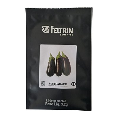 1000 Sementes de Berinjela Classic Feltrin – Alta Produção e Frutos Grandes