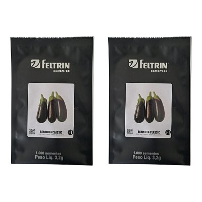 2000 Sementes de Berinjela Classic Feltrin – Alta Produção e Frutos Grandes
