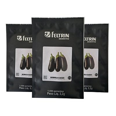 3000 Sementes de Berinjela Classic Feltrin – Alta Produção e Frutos Grandes