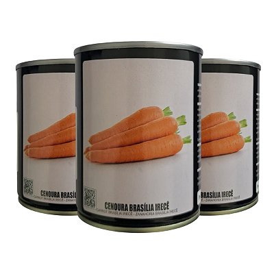 150g Sementes Cenoura Brasília Irecê Feltrin – Cultivo Comercial e Caseiro