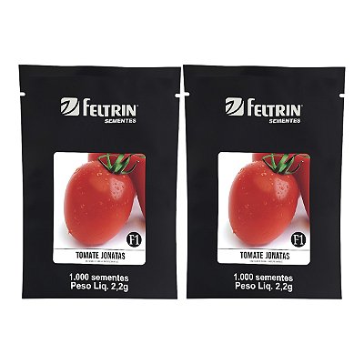 2000 Sementes Tomate Jonatas Feltrin – Frutos Vermelhos de Formato Oval