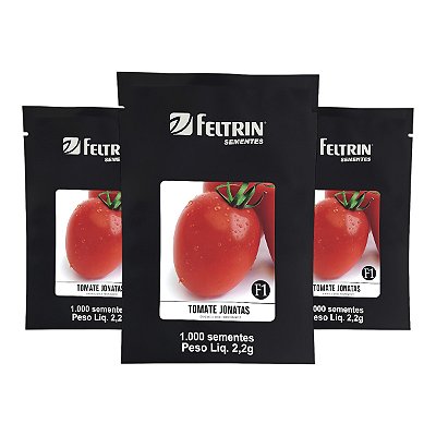 3000 Sementes Tomate Jonatas Feltrin – Frutos Vermelhos de Formato Oval