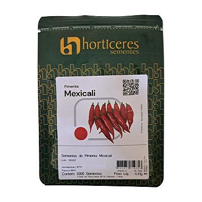 1000 Sementes Pimenta Mexicali Dedo de Moça - Horticeres