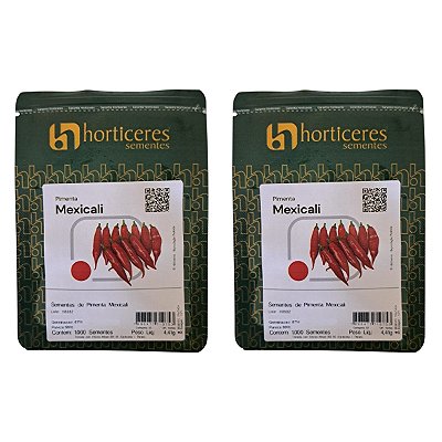 2000 Sementes de Pimenta Mexicali  Dedo de Moça Horta - Horticeres