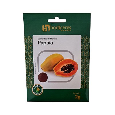 2g Sementes de Mamão Papaia - Horticeres
