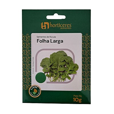 10g Sementes de Rúcula Folha Larga  - Horticeres