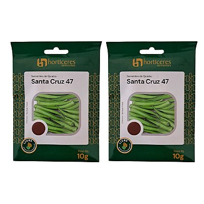 20g Sementes de Quiabo Santa Cruz Horticeres – Frutos Verdes e Brilhantes