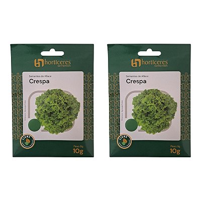 20g Sementes de Alface Crespa Horticeres – Ciclo de 60-65 Dias