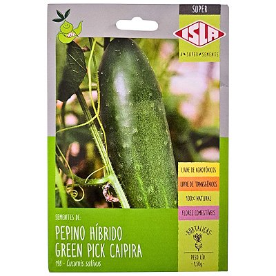 1,5G Semente de Pepino Caipira Green  Pick Híbrido - Isla