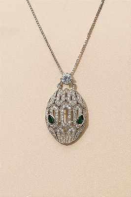 Corrente Veneziana Cobra Inspiração - Ródio Branco