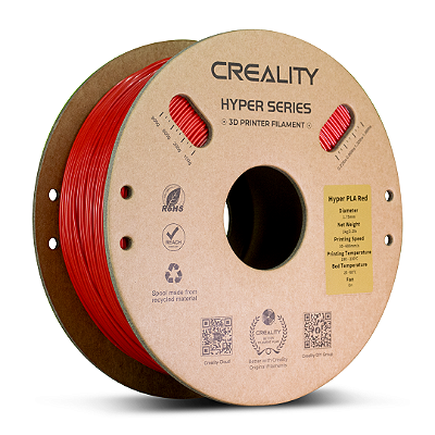 Filamento PLA Hyper Vermelho 1,75mm Creality - 1 kg