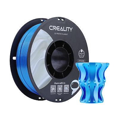 Filamento PLA CR-SILK Azul 1,75mm Creality - 1 kg