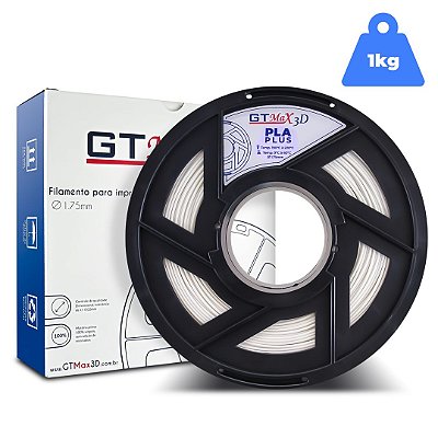 Filamento PLA 1.75mm GTMax3D - Branco 1kg