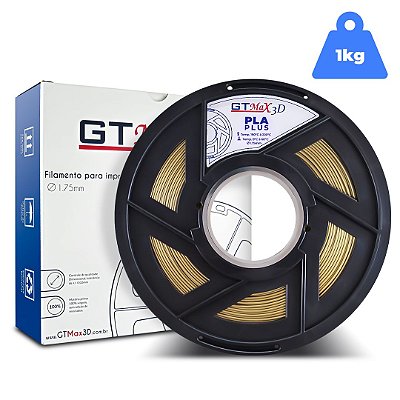 Filamento PLA 1.75mm GTMax3D - Dourado 1kg