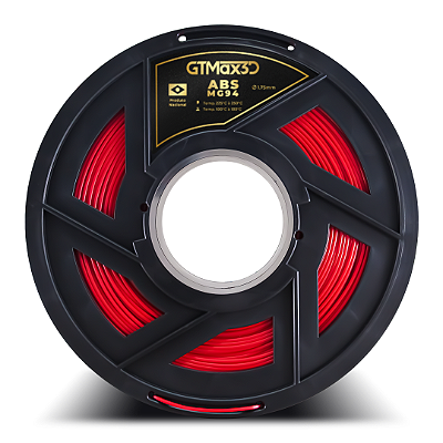 Filamento ABS Premium MG94 1.75mm GTMax3D - Vermelho