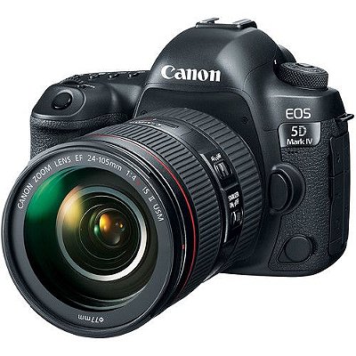 Câmera Canon EOS 5D Mark IV Kit com Lente Canon EF 24-105mm f/4L IS II USM
