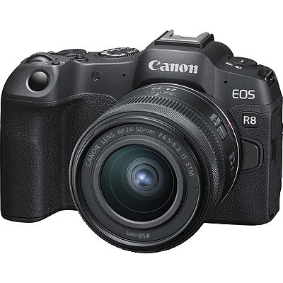 Câmera Canon EOS R8 Mirrorless Kit com Lente Canon RF 24-50mm f/4.5-6.3 IS STM