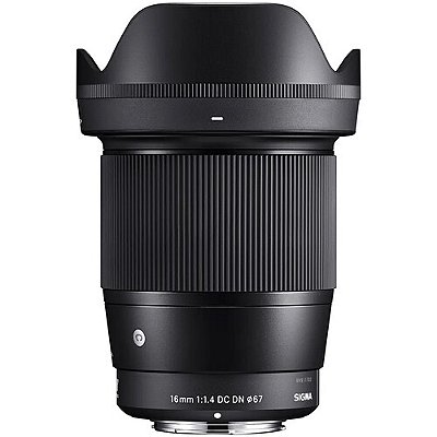 Lente Sigma 16mm f/1.4 DC DN Contemporary para câmeras Canon EOS Mirrorless encaixe RF