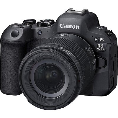 Câmera Canon EOS R6 Mark II Mirrorless Kit com Lente Canon RF 24-105mm f/4-7.1 IS STM