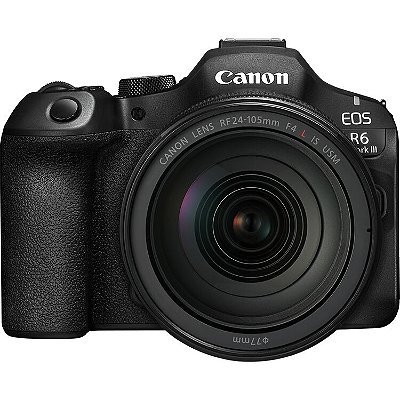 Câmera Canon EOS R6 Mark III Mirrorless Kit com Lente Canon RF 24-105mm f/4L IS USM