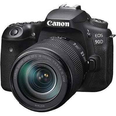 Câmera Canon EOS 90D Kit com Lente EF-S 18-135mm f/3.5-5.6 IS USM 