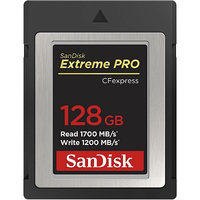 Cartão de Memória SanDisk 128GB Extreme PRO CFexpress Card Type B