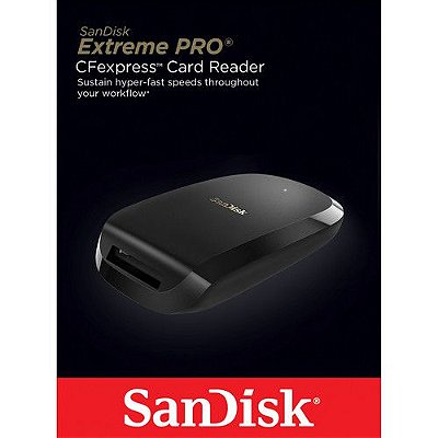 Leitor SanDisk Extreme PRO CFexpress Card Reader para cartão de memória CFexpress Card Type B SDDR-F451-GNGNN
