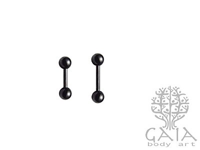 Micro Barbell Esferas Preto