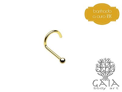 Nostril Micro Esfera Dourado