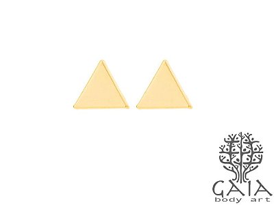 Brincos Triângulo Dourado [o par]