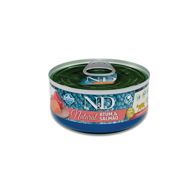 Alimento Úmido para Gatos N&D Natural Atum e Salmão 70g