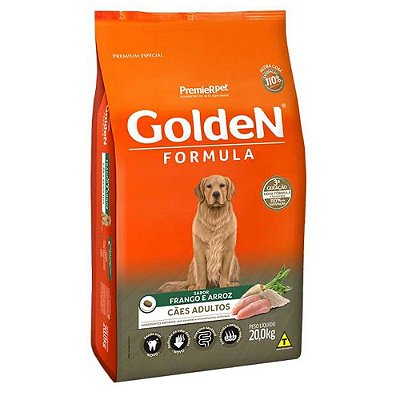 Ração para Cães Golden Fórmula Adulto Frango e Arroz