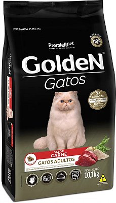 Ração para Gatos Golden Gatos Adultos sabor Carne